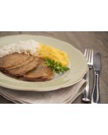 Filet mignon suíno assado, purê de mandioquinha, arroz  (440g)