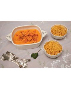 Bobó de camarão, arroz e batata palha caseira e crocante - Natal