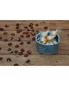 Balas carameladas de nozes (10 un.) Natal