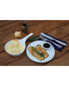 Rondelli de presunto e queijo, frango na chapa  (470g)