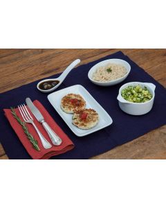 Hamburguer de frango, abobrinha, arroz integral (328 Kcal.) - FIT