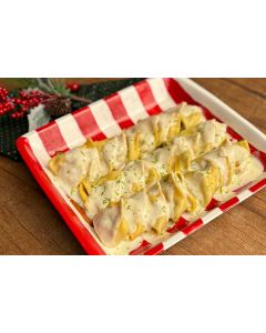 Tortelli recheado de alcachofra ao molho limone (massa artesanal - 600 gramas massa + 800 gramas molho ). - Natal